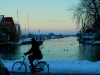 Canal cyclist
