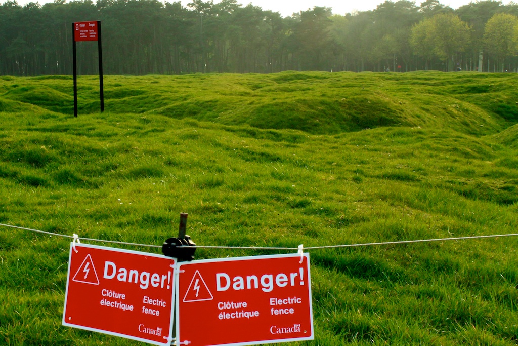 Unexploded Ordnance signs