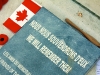 Plaque at the front